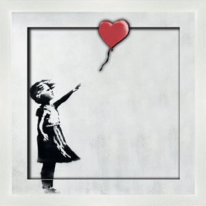 Girl with Balloon by Banksy 3D Print