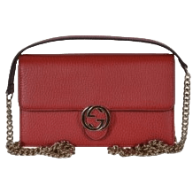 Gucci Red Leather Cross Body Bag
