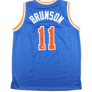 Jalen Brunson Hand Signed Knicks Jersey