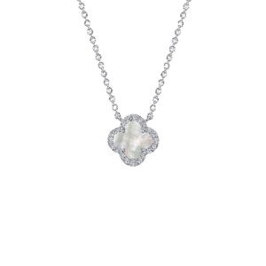 Mother of Pearl Halo Necklace