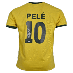 Pele Hand Signed Brazil Jersey