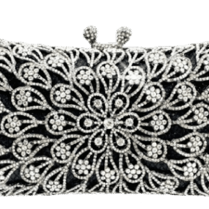 "Perfect Accent to Your Beauty" Swarovski Black Crystal Purse