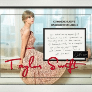 Taylor Swift Commemorative Lyrics 3D Shadowbox