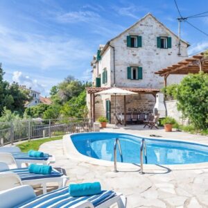 Croatia Villa Swimming pool view