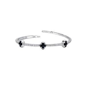 Black Onyx Station Flexible Tennis Bracelet
