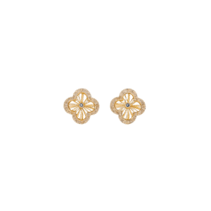 Gold Clover Earrings