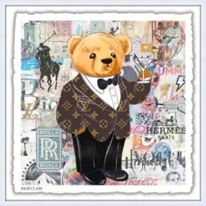 High Class Teddy 3D Pop Art