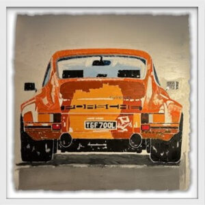 Porsche on Rag Paper 24x24