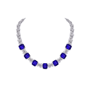 Sapphire and Diamond Glam Choker
