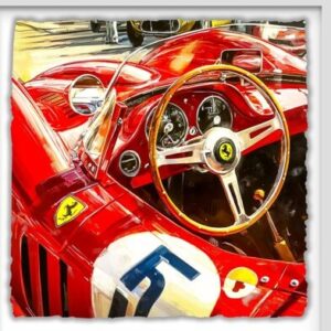 Ferrari on Rag Paper 24x24