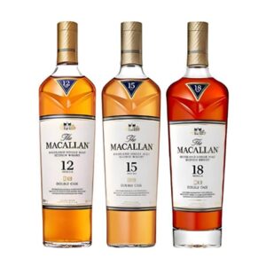 Macallan Double Cask Single Malt Three Bottle Vertical