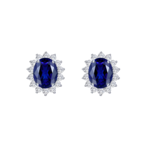 Sapphire Burst Earrings