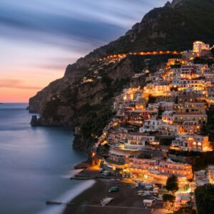 Amalfi coast sunset