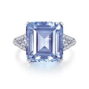 blue emerald topaz ring