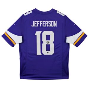 signed justin jefferson jersey