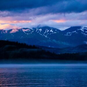 lake and mountains