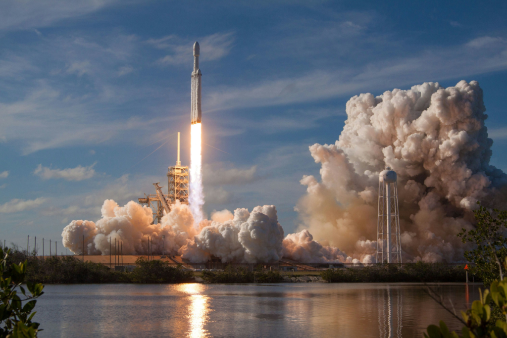 rocket taking off