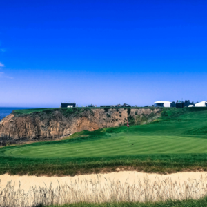 golf course by water